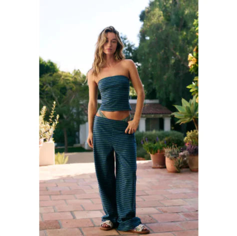 Solviia | Striped Sailor Tube Top and Pants Matching Set | Stylish & Comfortable Outfit for Every Body |