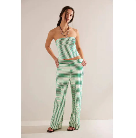 Solviia | Striped Sailor Tube Top and Pants Matching Set | Stylish & Comfortable Outfit for Every Body |
